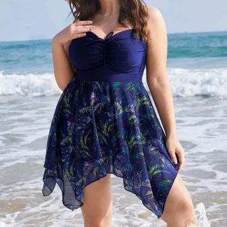 Plus Size Tummy Control Swim Dress